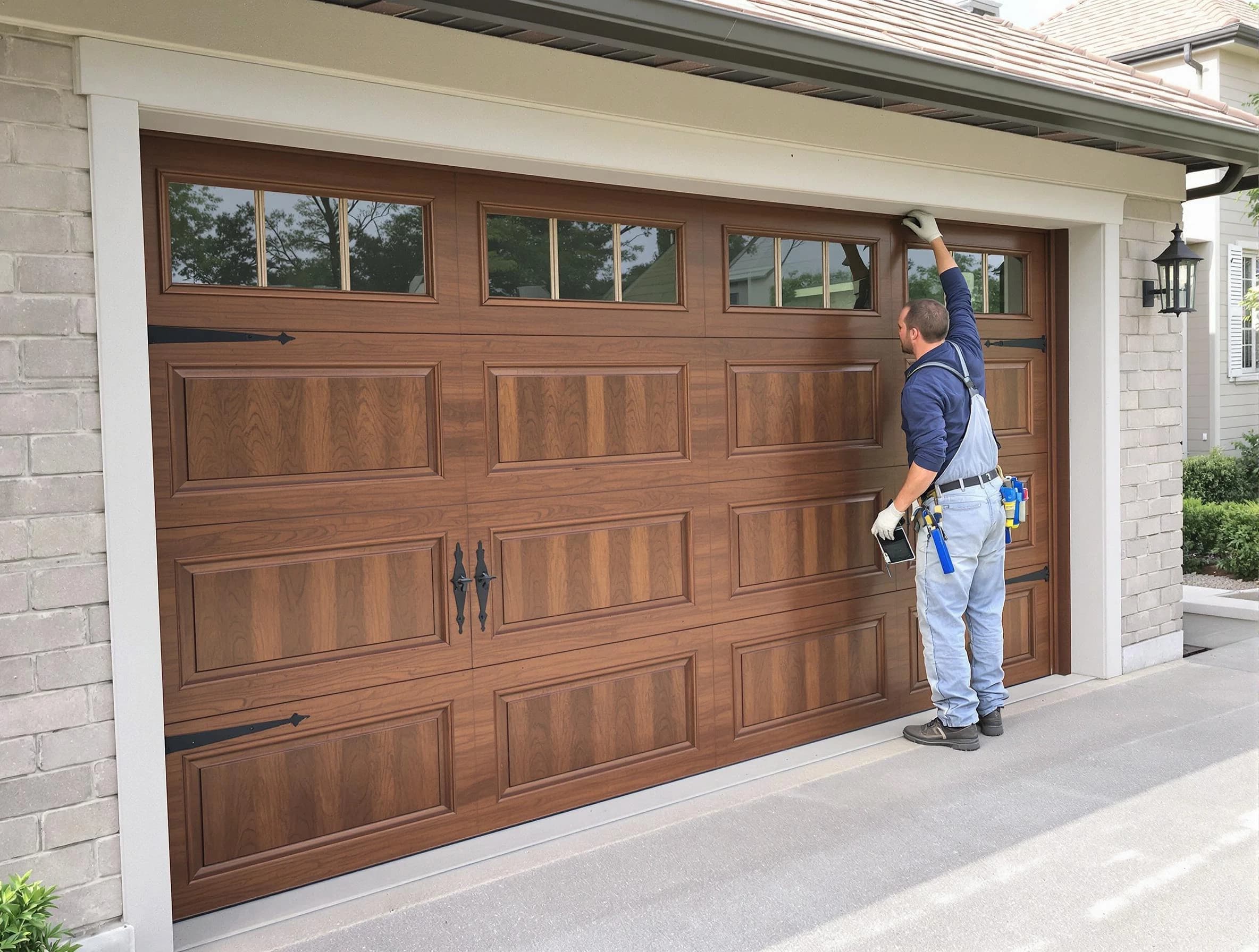 Custom garage door showcase by Andover Garage Door Repair in Andover