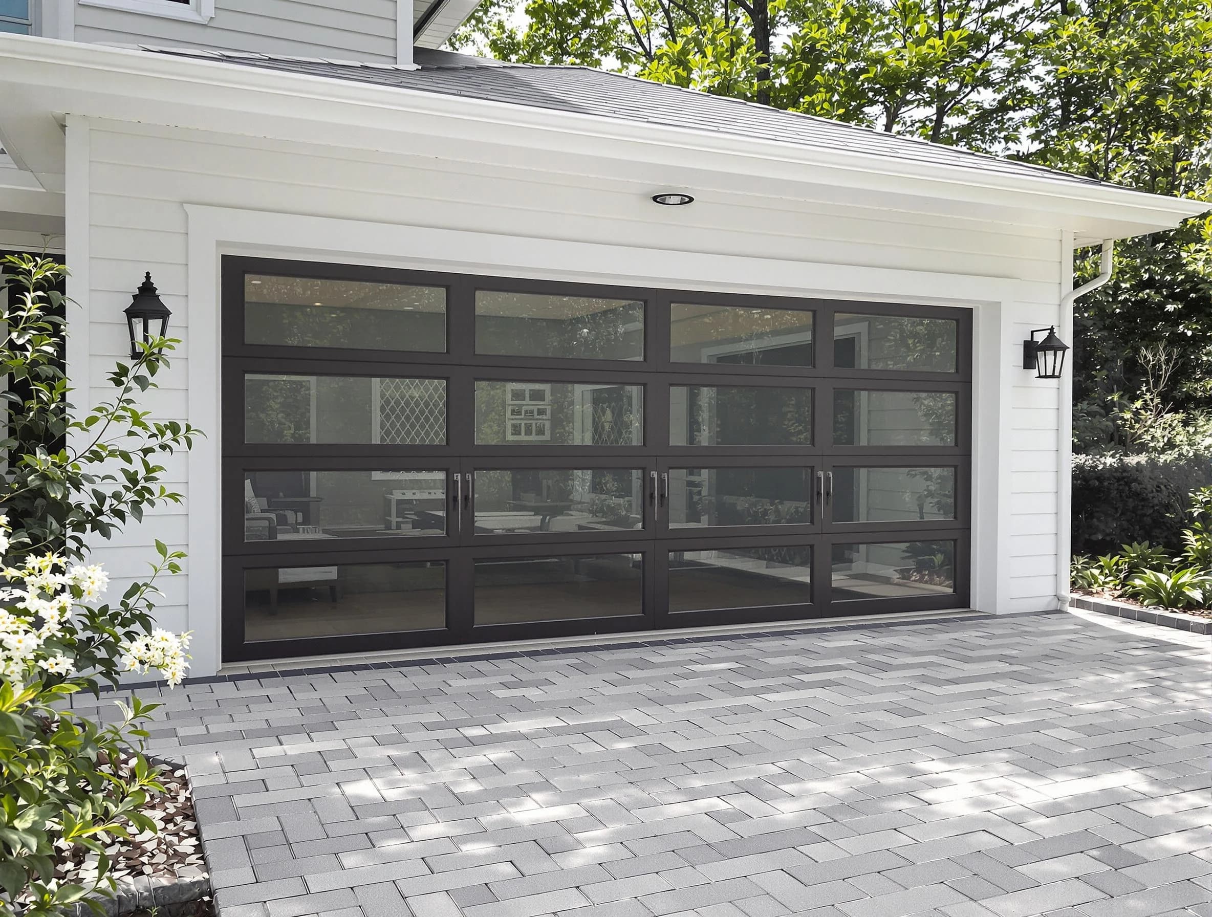Andover Garage Door Repair design specialist presenting custom garage door options to Andover homeowner