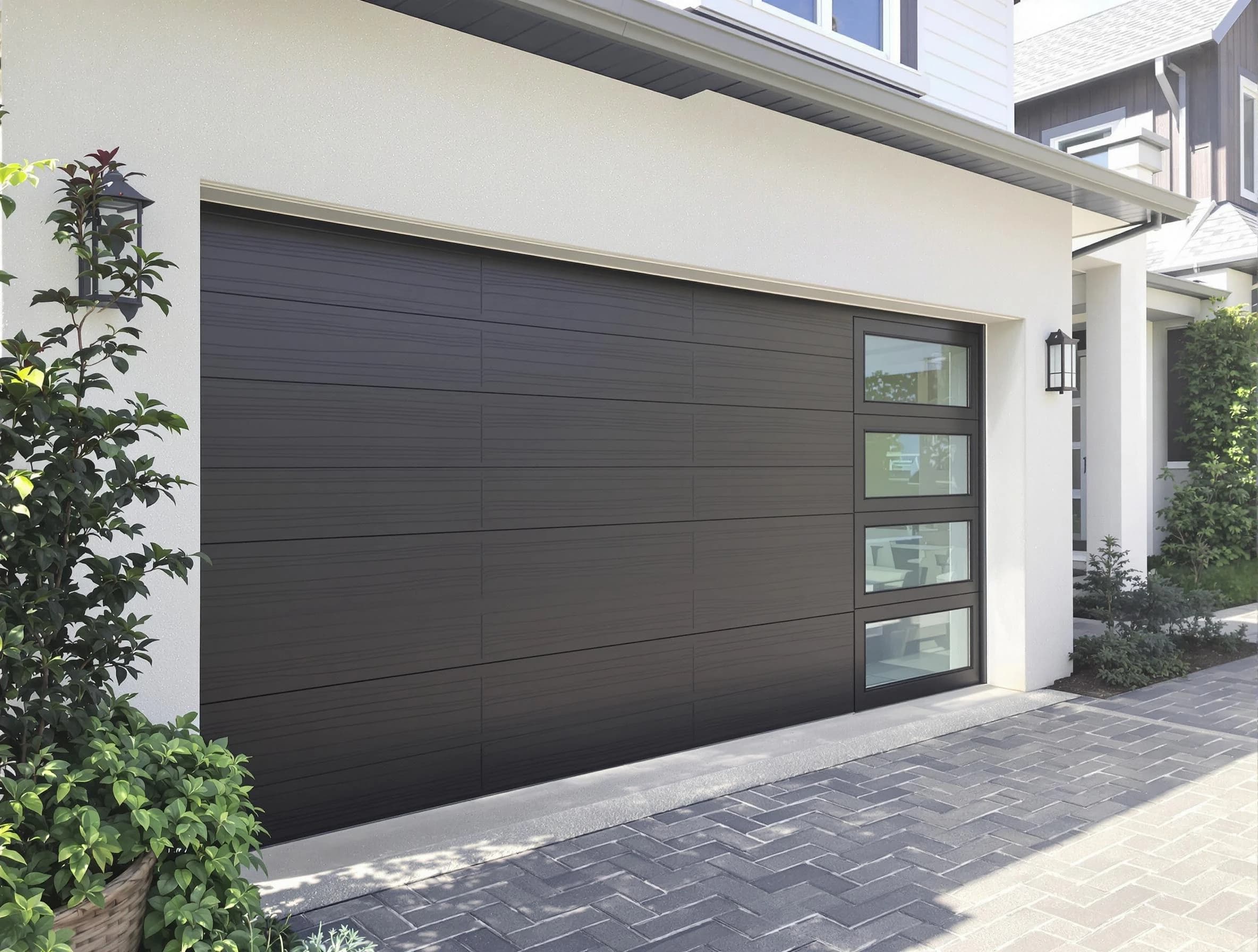 Custom garage door installation by Andover Garage Door Repair in Andover