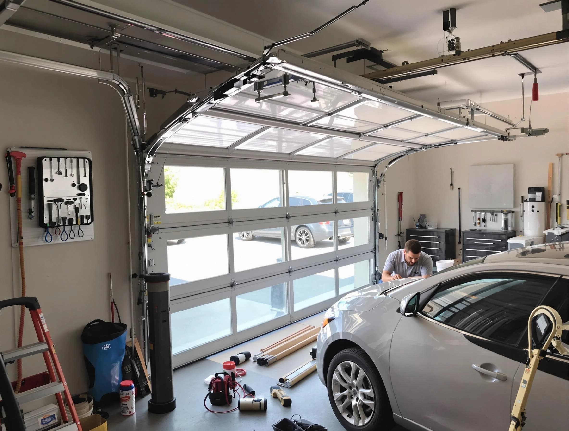 Garage door noise reduction service by Andover Garage Door Repair in Andover