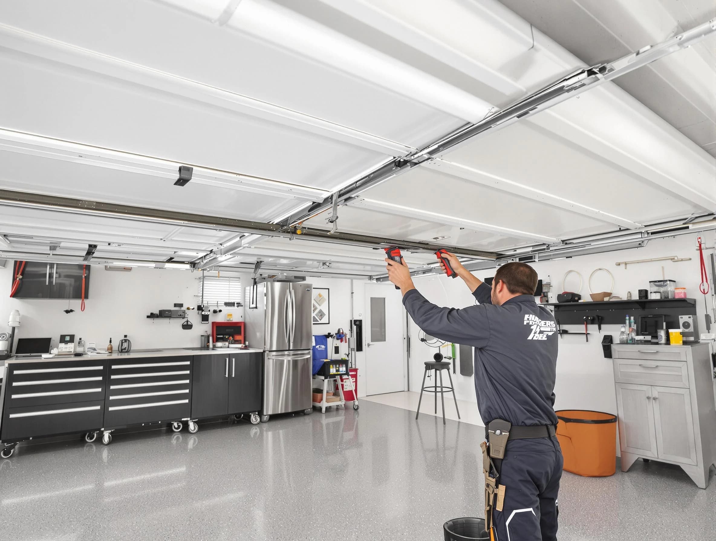 Overhead garage door repair service by Andover Garage Door Repair in Andover