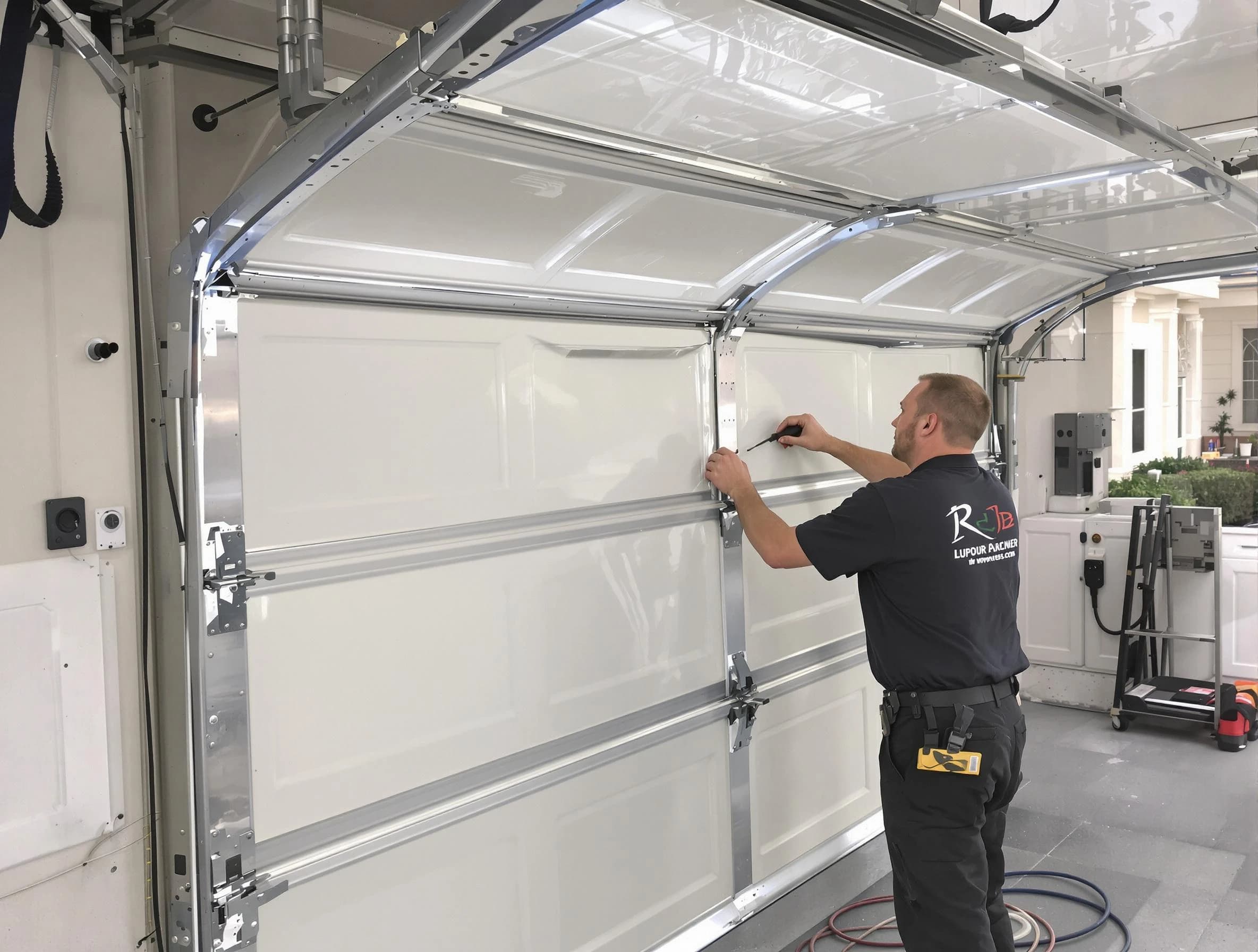 Andover Garage Door Repair professional performing panel repair in Andover
