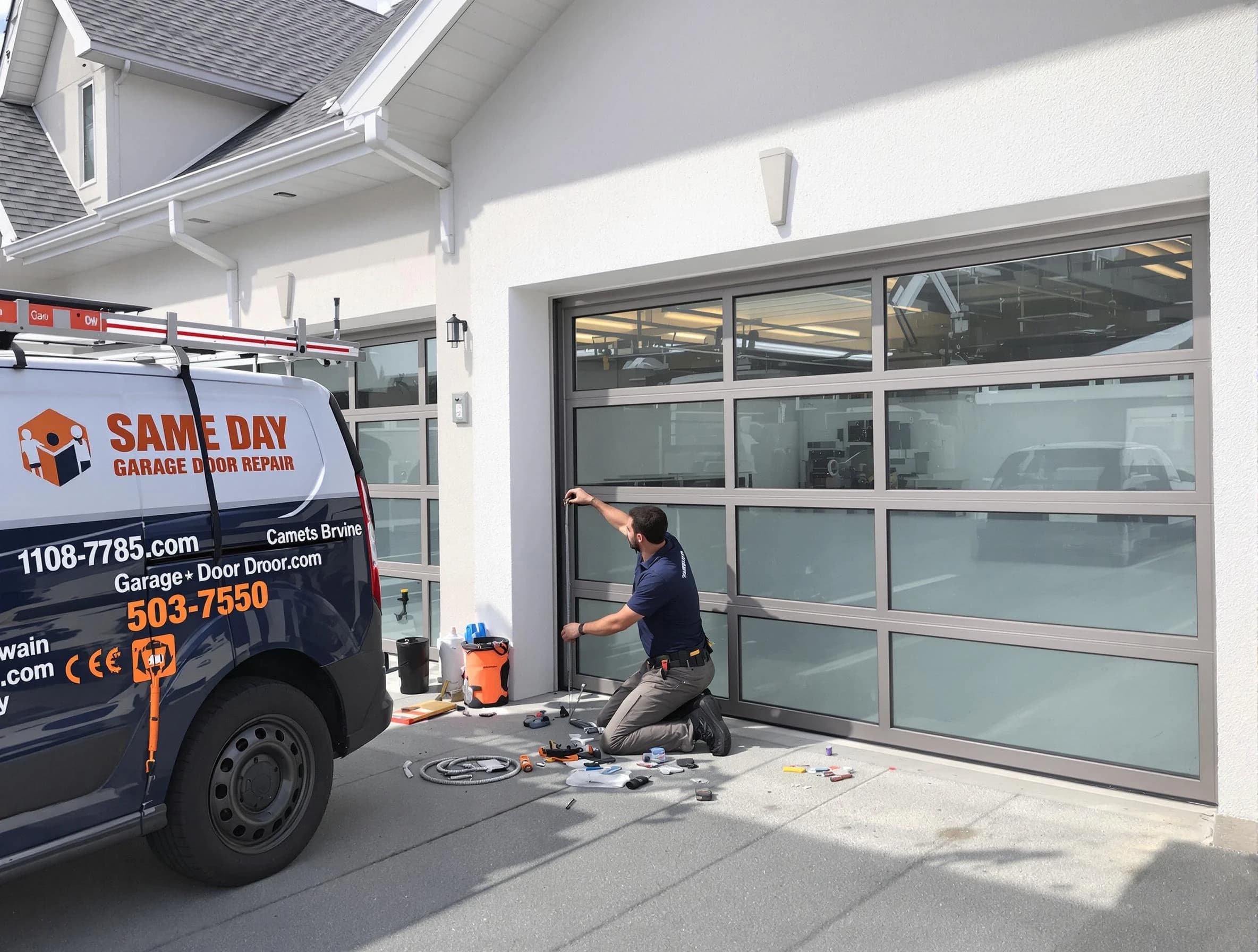 Same-day garage door repair service by Andover Garage Door Repair in Andover