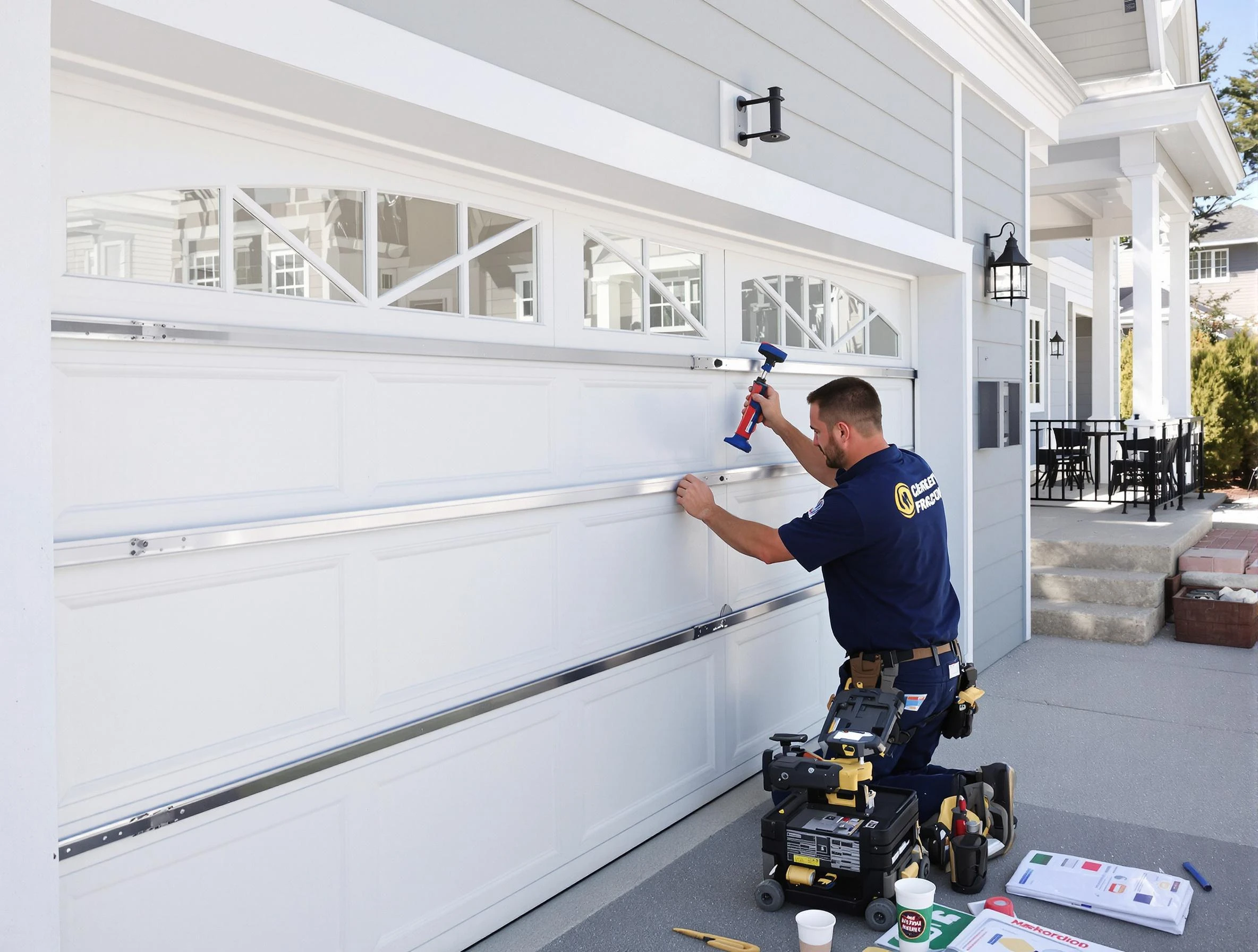 Professional garage door installation by Andover Garage Door Repair in Andover