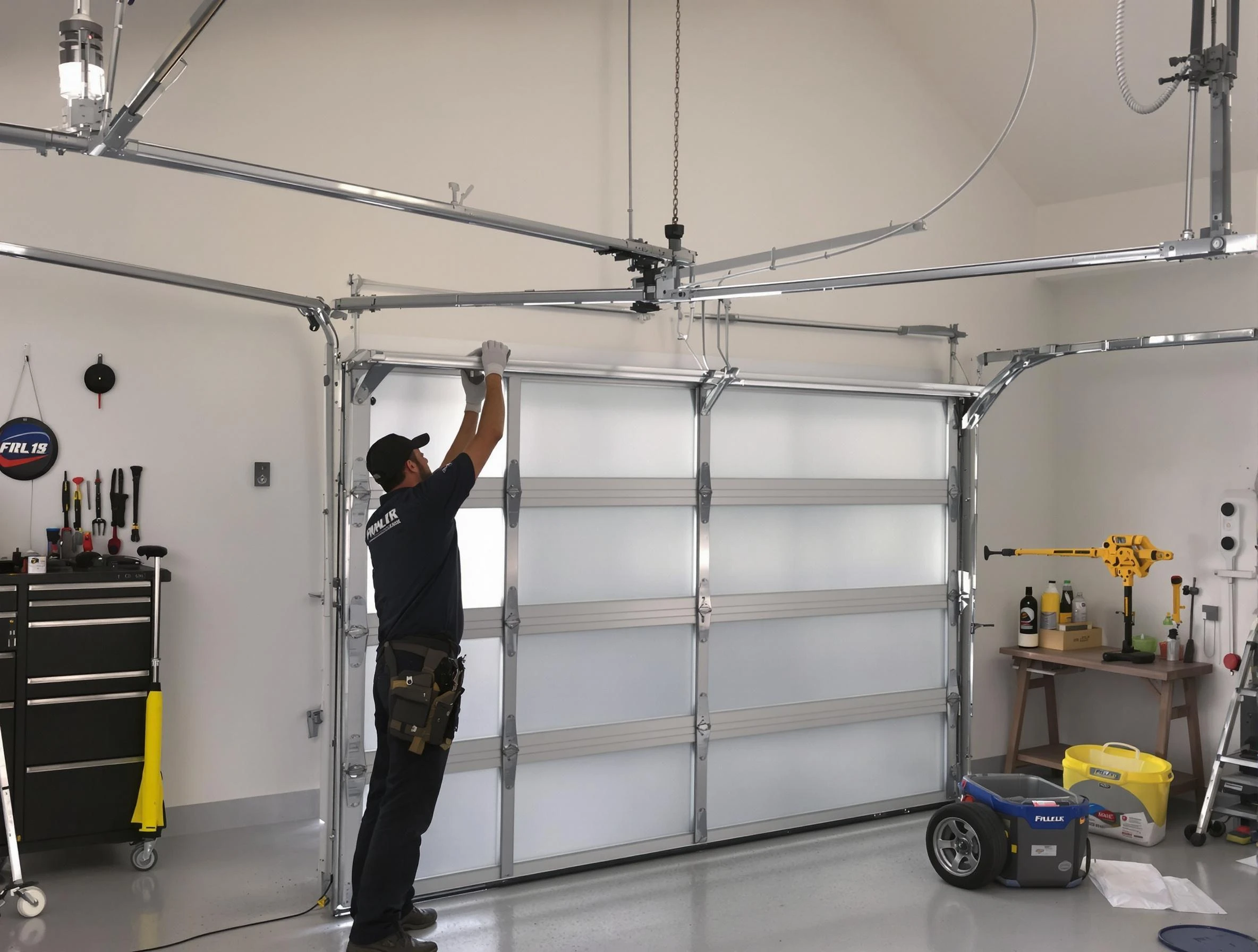 Andover Garage Door Repair certified team performing precision garage door installation in Andover