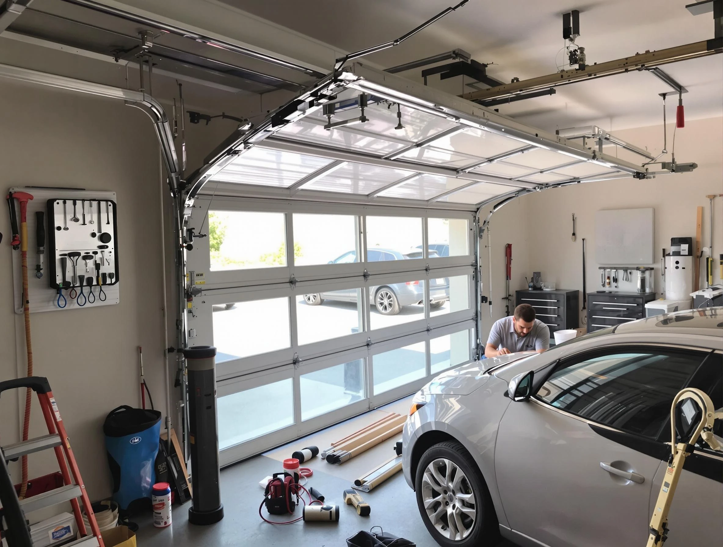 Garage door noise reduction service by Andover Garage Door Repair in Andover
