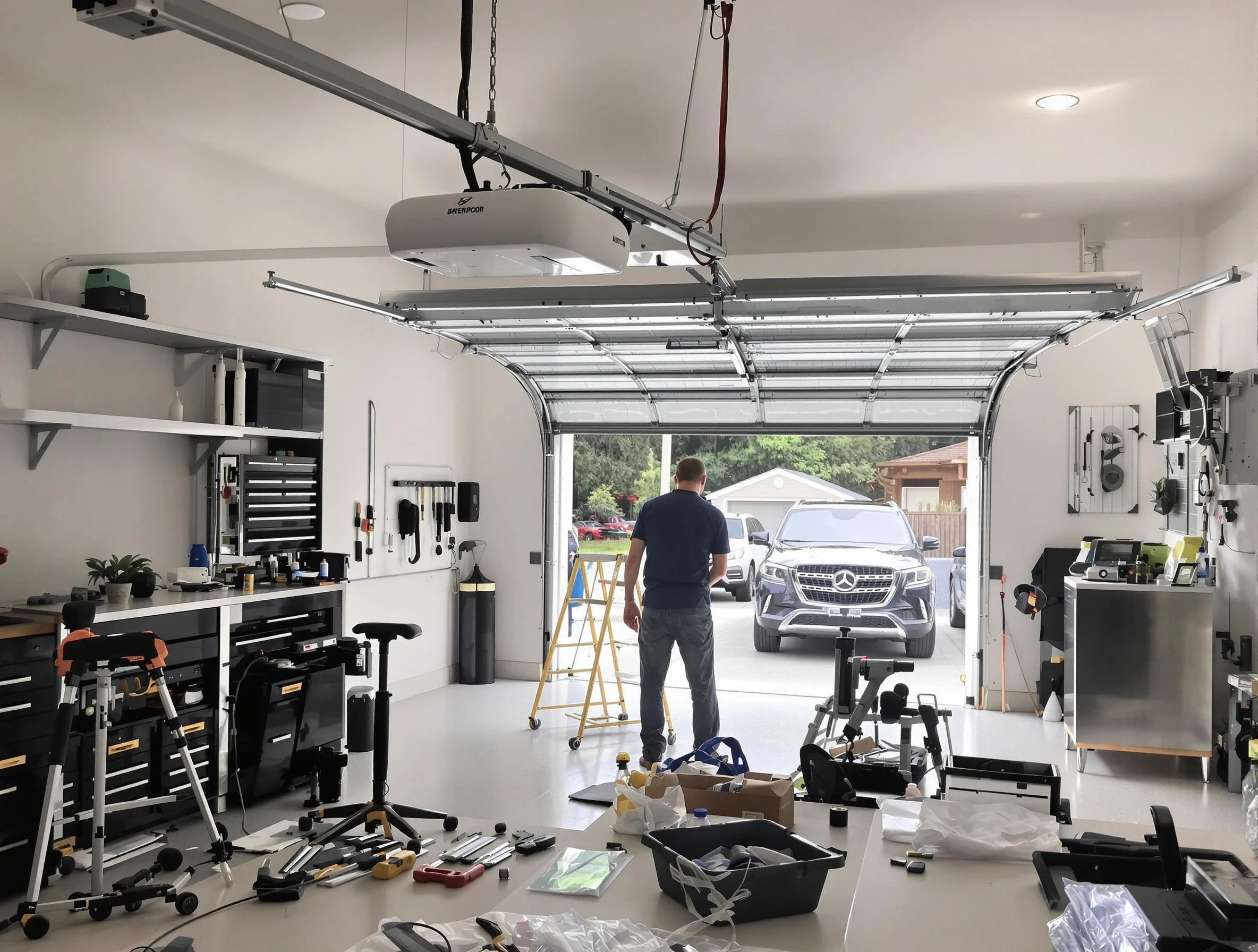 Garage door opener installation by Andover Garage Door Repair in Andover