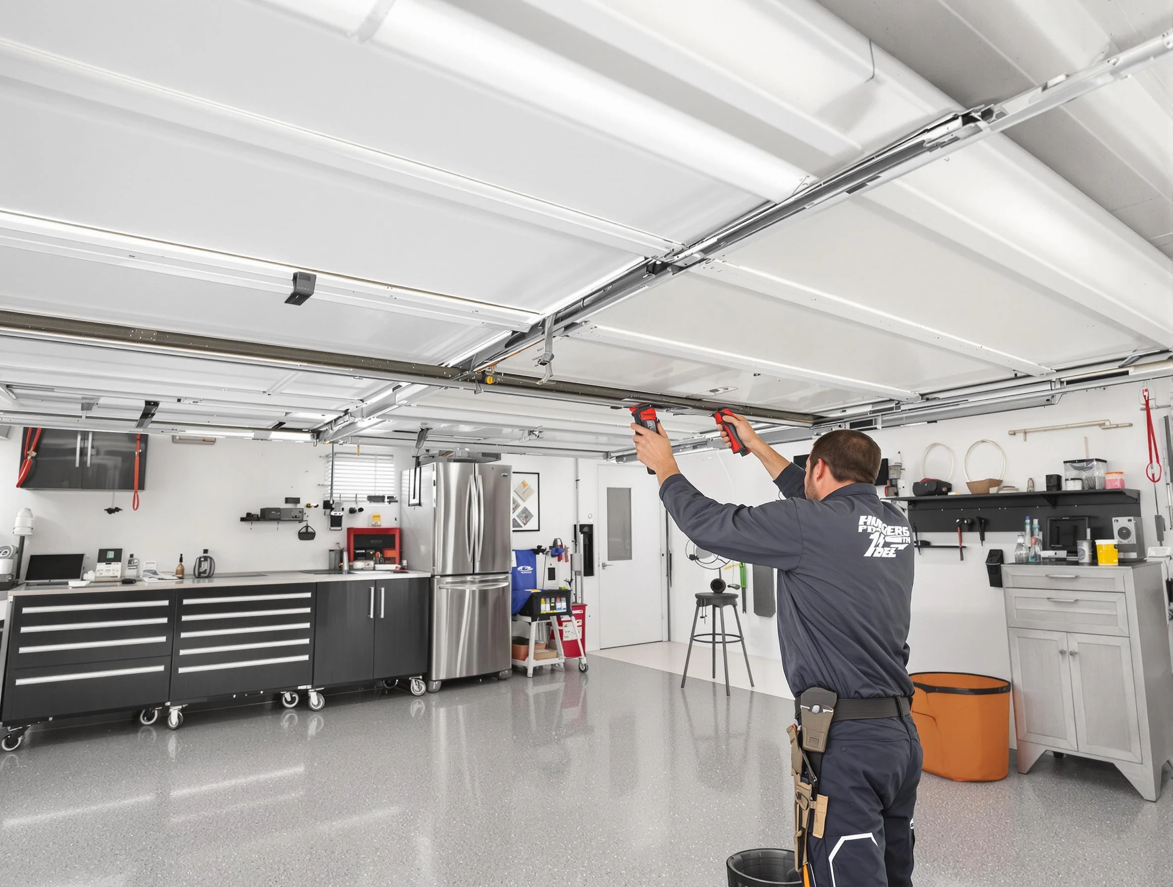 Overhead garage door repair service by Andover Garage Door Repair in Andover
