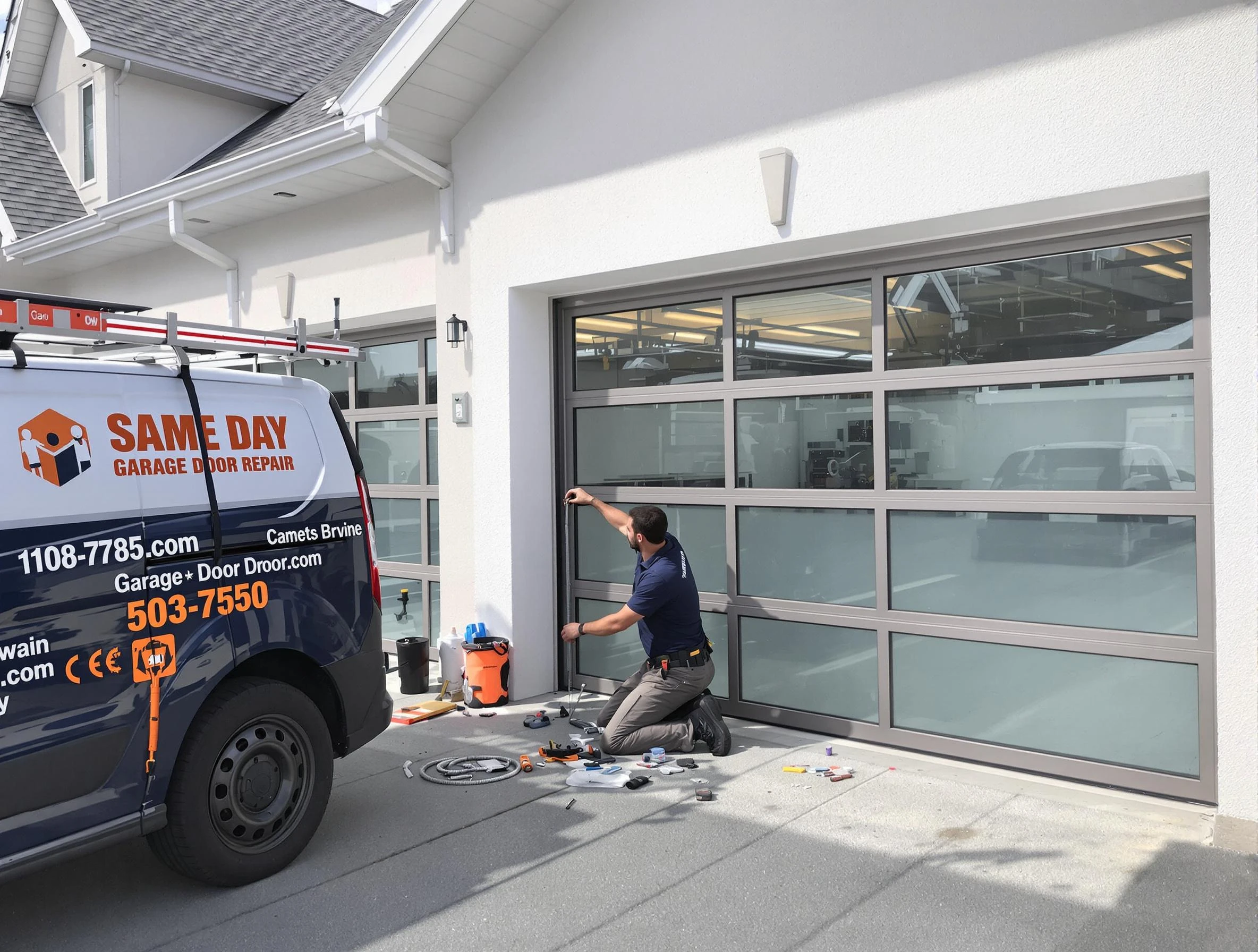 Same-day garage door repair service by Andover Garage Door Repair in Andover